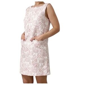 Victoria Beckham‎ for Target blush floral jacquard sheath dress. Size Medium EUC